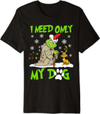 Men and Women Grinch Shirt Christmas Plaid Grinch Pattern T-shirt