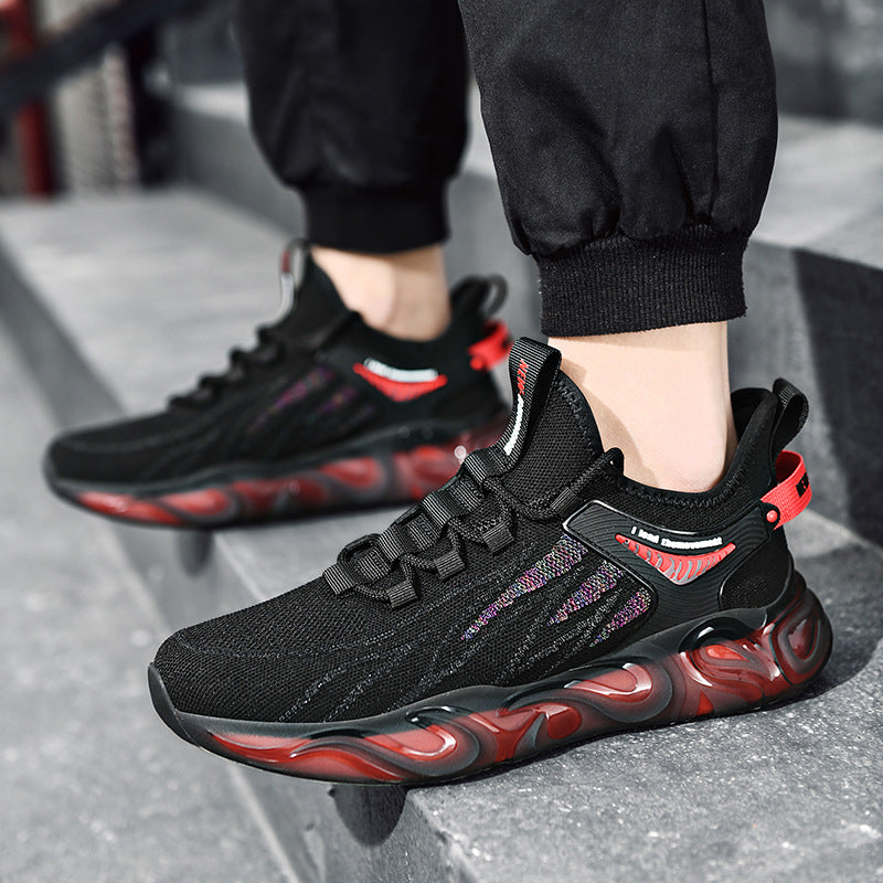 Men's Sneaks & Athletic Jogging Shoes Men's Shoes Breathable Mesh Trendy Sneakers Lightweight High Elastic Casual Running Shoes