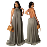 Kendall Jenner Wedding Guest Dress Sexy Fashion Solid Color Chiffon