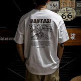 Y2g Shirts for Boys Summer Pure Cotton Retro Short Sleeve T-shirt Men's Loose