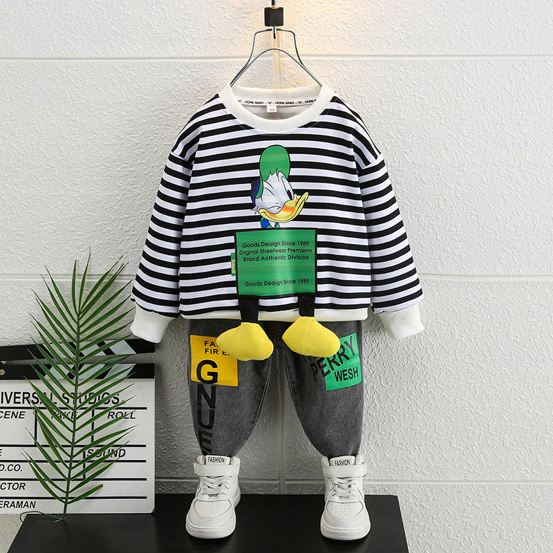 Toddler Boys Sweater Boys Autumn Clothing Two-Piece Fashion Children's Clothing