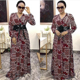 African Dashiki Dress Patchwork Long Dress plus Size Women's Clothing