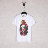 Bathing Ape T Shirt Summer Cartoon Anime Animal Print Short Sleeve T-shirt