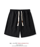 Men White Shorts Summer Wide Retro Casual Casual