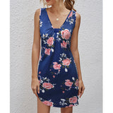 Modern Gypsy Outfits V-neck Printed Dress