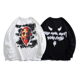 Crew Neck Sweatshirts for Men Men's Printed Sweater Men's Fashion Brand High Street Loose