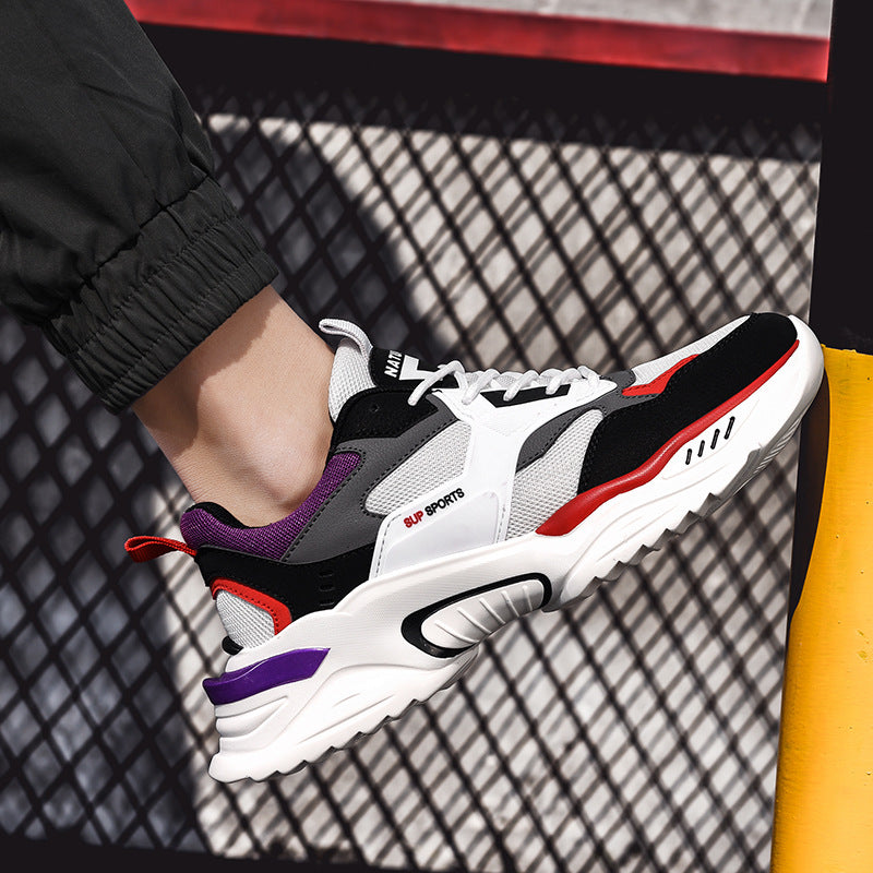 Men's Sneaks & Athletic Jogging Shoes Mesh Breathable Men's Platform Casual Retro Outdoor Running Sneakers