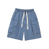 Men Shorts Summer Denim Shorts Casual Straight Pants