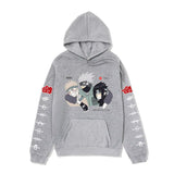 Anime Hoddies Naruto Sweatshirt Anime Autumn and Winter Fleece-Lined Hoodie Coat