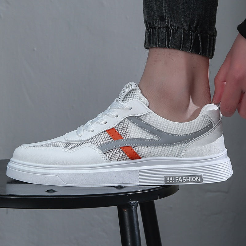 Flat Shoes Summer Breathable Mesh Shoes Hollowed Fashion Trendy Lightweight Sneakers Casual Students' Shoes