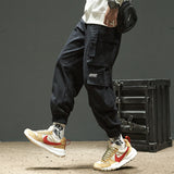 Cuffed Cargo Pants Men's Summer Loose Casual Pants