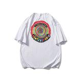 Men T Shitrs Creative Flower Letter Printed Leisure