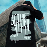 Men T-Shirts Loose Printed Half Sleeve