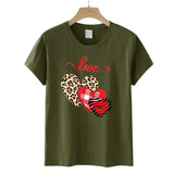 Valentine's Day T Shirt Short-Sleeved Men's and Women's Letter Printed T-shirt Top