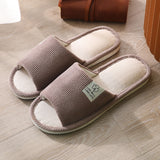 Cotton Slides Home Couple Slippers Men's Four Seasons Floor Slippers