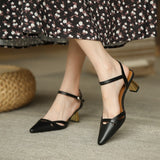 Women Black Dress Shoes Summer Sandals