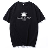 Unisex Balenciaga T Shirt Short Sleeved T shirt Men's Summer Men's Pullover Leisure T shirt Bottoming Shirt