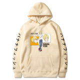 Anime Hoddies Banana Fish Print Loose Hoodie Velvet Padded Hooded Sweatshirt Men and Women