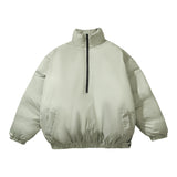 Cardigan Baseball Jacket Fog Essentials Cotton-Padded Coat for Men and Women Half Zipped Cotton-Padded Jacket