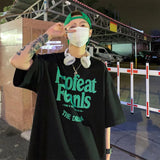 Men T-Shirts Loose Half Sleeve Letter Printing