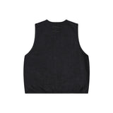 Man Fall Outfis Retro Washed Do the Old Cowboy Vest Men's Loose Overalls