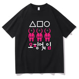 Squid Game Costume T-shirt Loose Men's and Women's Short Sleeve T-shirt