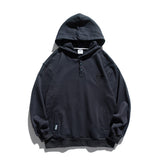 Man Fall Outfis Autumn Simple Solid Color Hooded Sweater Men's Street BF Loose Couple Pullover Hoodie