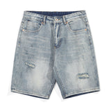 Men Denim Shorts Men's Loose Summer