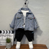 Toddler Boys Jackets Boys Spring And Autumn Denim Jacket