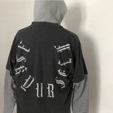 Askyurself T Shirt Striped Loose Long Sleeve T-shirt for Men and Women