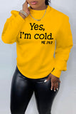 Yes I M Cold Sweatshirts Casual Loose Sweatshirt