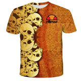 Skull T Shirt 3D Digital Printing Loose Sports