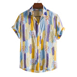 Camp Collar Shirt Short Sleeve Printed Shirt