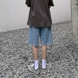 Men Denim Shorts Men's Summer Student