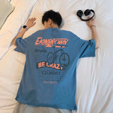 Men T-shirt Simple Half Sleeve Top Loose