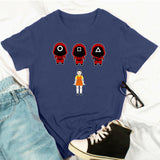 Squid Game Costume Creative Casual Short-Sleeved T-shirt