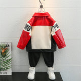Toddler Boys Jackets Boy's Leather Jacket Coat Spring and Autumn Clothing