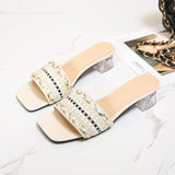 High Heels Slides Summer Casual Slippers