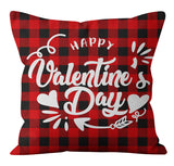 Valentine's Day Pillow Covers 4 Piece Random Styles Together, Holiday Home Gift Pillow Cushion Cover