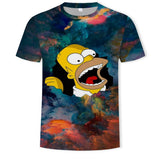 The Simpsons T Shirts Digital Printed Round Neck