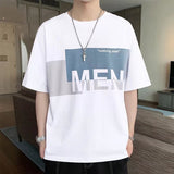 Men T-Shirts All-Match Round Neck Printed Half Sleeve