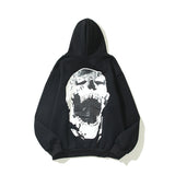 Kanye West Sunday Service Hoodie Autumn And Winter Skull Hat Velvet Padded Hooded Sweatshirt