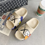 Mens Slide Coconut Slippers Men'S And Women'S Yeez* Soft Bottom Beach Statement Sandals
