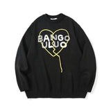Men Sweater Letter Embroidered Knitwear Men's Pullover