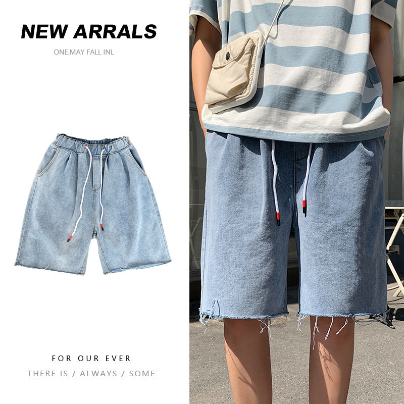 Men Denim Shorts Men's Summer