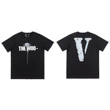 Vlone T Shirt Loose Men'S And Women'S Reflective T-Shirt Summer