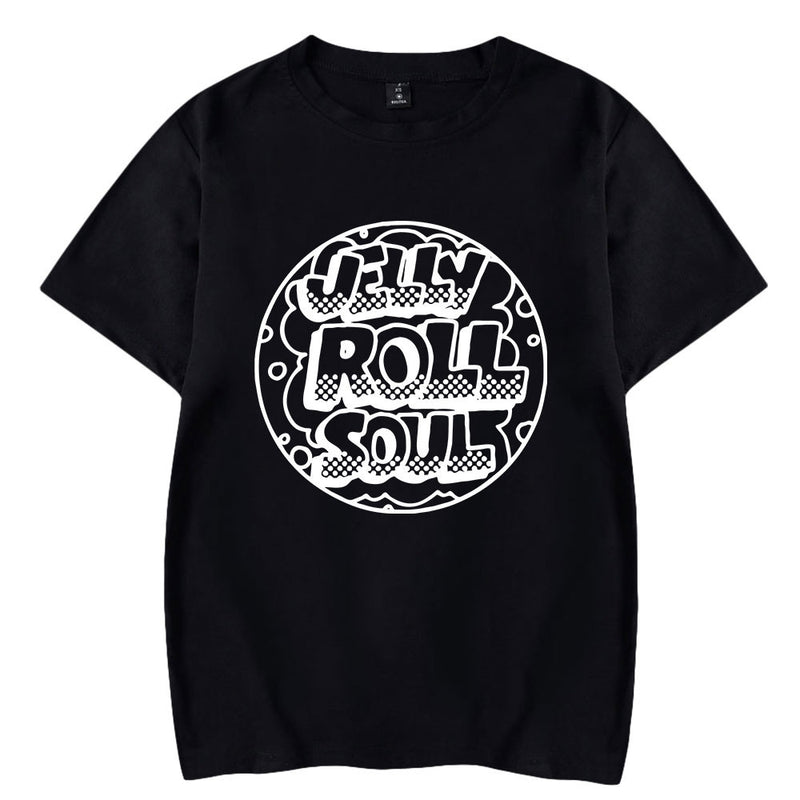 Jelly Roll T Shirt Jelly Roll Name Printed Round Neck Men And Women Same Style