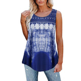 Modern Gypsy Outfits Romanian Gypsy Outfits Printed Vest T-shirt for Women
