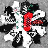 Off White Socks Short Socks Men's and Women's Basketball Sports Ankle Socks Hip Hop Socks