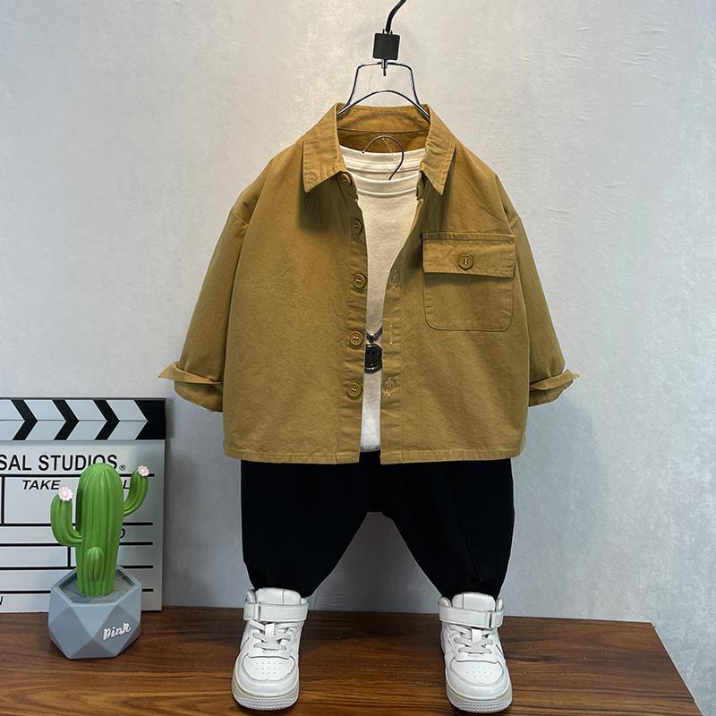 Toddler Boys Sweater Boys' Spring and Autumn Clothing Lining Children Autumn Boys